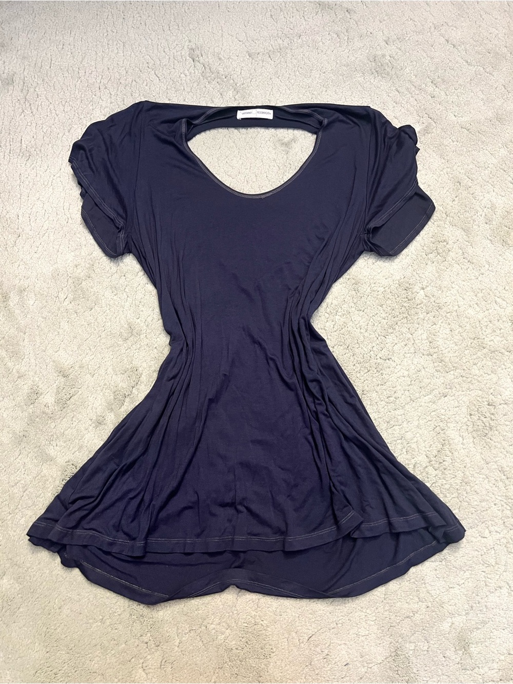 Rebecca Beeson Navy High-Low Scoop Dress